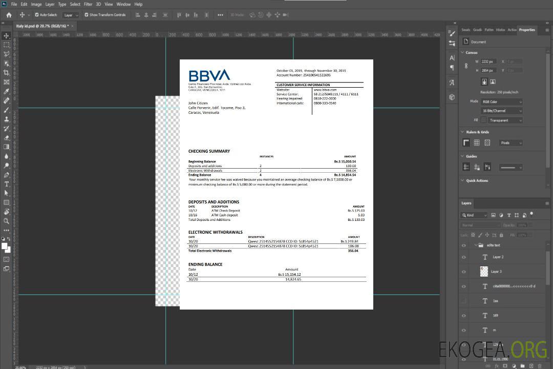 Banque BBVA du Venezuela template